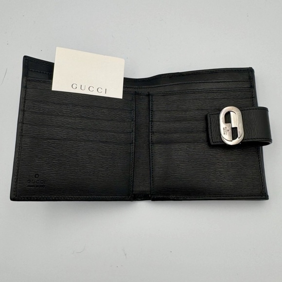 GUCCI Black Leather Wallet-  NEW - Picture 5 of 5